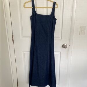 Madewell - Alexa Chung denim Maxi Dress Sleeveless